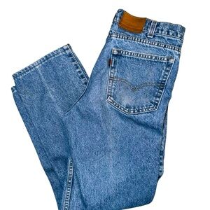 Rare Vintage 80s Levis Two Horse Jeans 33x32 Leather Tab Mens Denim Made USA